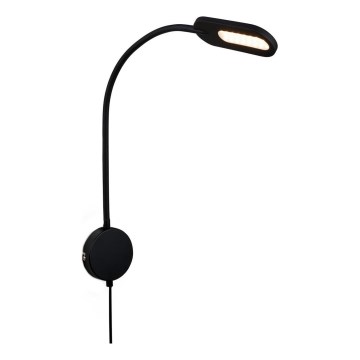 Briloner 2177015 - LED Димируема гъвкава стенна лампа LED/6W/230V черен