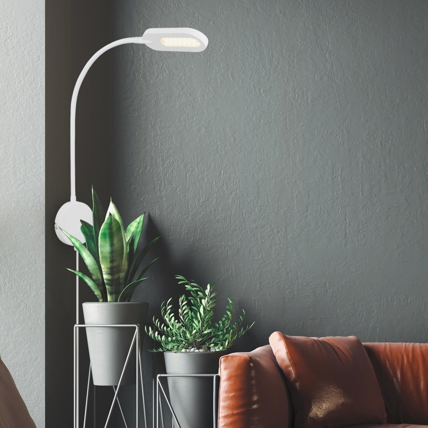 Briloner 2177016 - LED Димируем стена гъвкав лампа LED/6W/230V бял