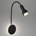 Briloner 2178015 - LED Стена гъвкава лампа 1xE14/10W/230V + LED/3W черен