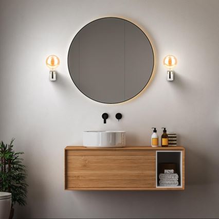 Briloner 2182-018 - Стенно осветително тяло за баня DONGA 1xE27/10W/230V IP44 лъскав хром