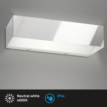 Briloner 2204-018 - LED Екстериорен аплик LED/8W/230V IP44 лъскав хром