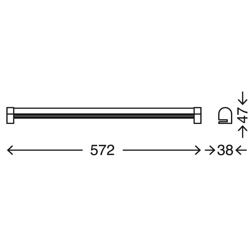Briloner 2243-118 - LED Димируема лампа за огледало в баня COOL&COSY LED/10W/230V 2700/4000K IP44
