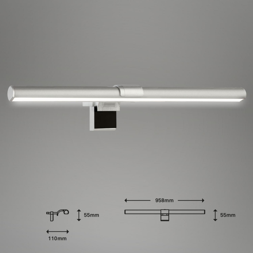 Briloner 2303-014 - LED Димируемо осветление за монитор LED/3,5W/5V 3000/4500/6500K