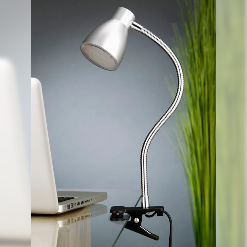 Briloner 2615-014P - LED Лампа с щипка GRIP LED/2,5W/230V сребрист