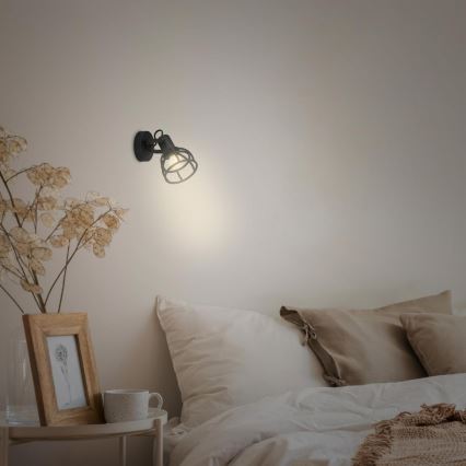 Briloner 2669-015 - Спот аплик RETRO 1xE14/25W/230V черен