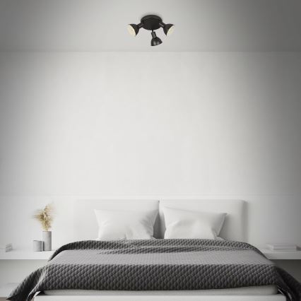 Briloner 2674-035 - Спот RETRO 3xE14/25W/230V черен