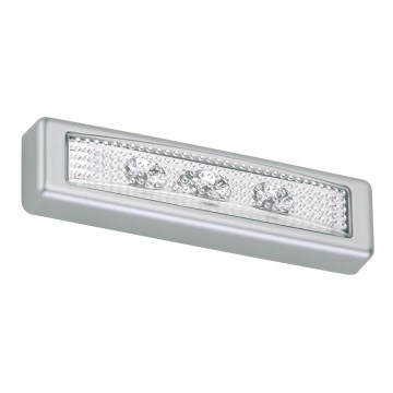 Briloner 2689-034 - LED Осветление за ориентация чрез докосване LERO LED/0,18W/3xAAA сребрист