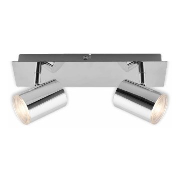 Briloner 2731-028 - Точково осветително тяло за баня BANYO 2xGU10/5W/230V IP44 лъскав хром