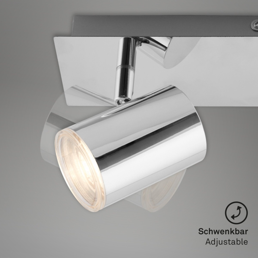 Briloner 2731-028 - Точково осветително тяло за баня BANYO 2xGU10/5W/230V IP44 лъскав хром