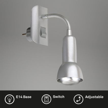 Briloner 2739-014P - Лампа с щепсел 1xE14/25W/230V