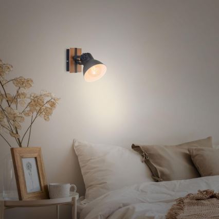 Briloner 2742-015 - Спот аплик RETRO 1xE27/25W/230V черен