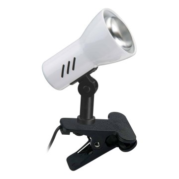 Briloner 2794/016P - Лампа с щипка 1xE14/40W/230V черна/бяла