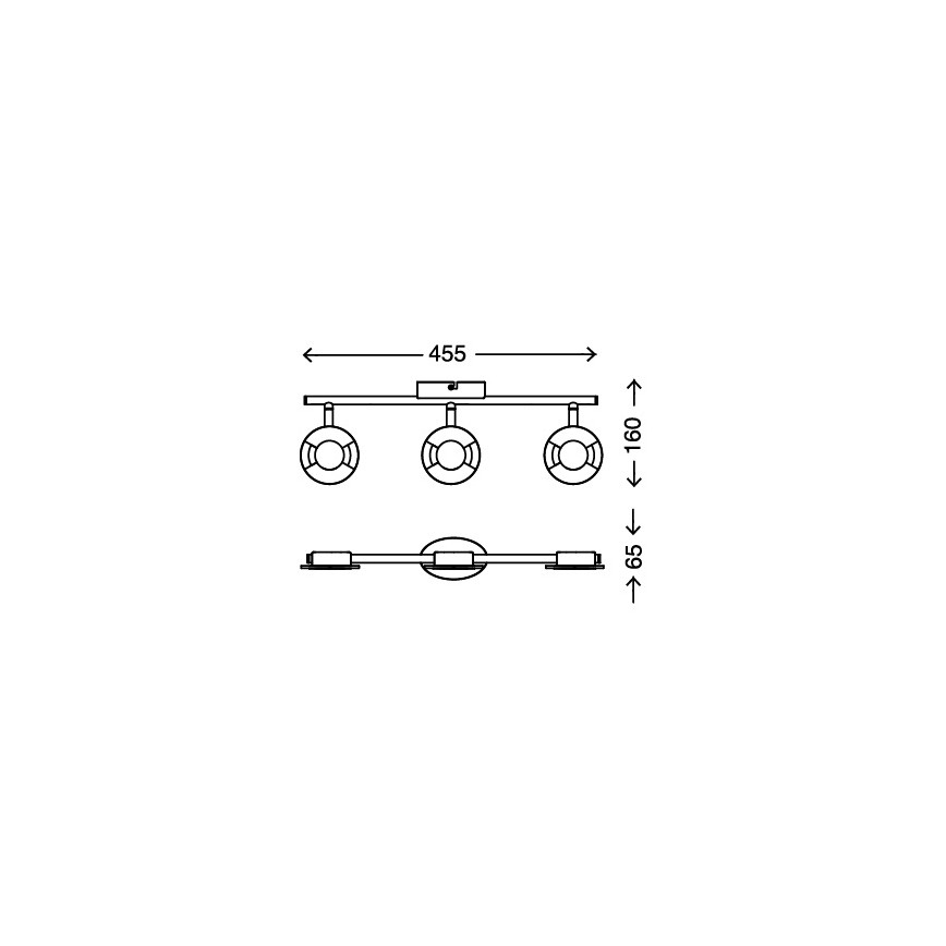 Briloner 2798-022 - LED Спот STONE 3xLED/4,5W/230V