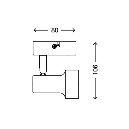 Briloner 2843-012 - LED Точково осветително тяло SUB 1xGU10/3W/230V