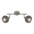 Briloner 2852- 026 - Спот RETRO 2xE14/5,5W/230V каучуково дърво