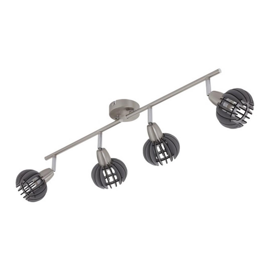 Briloner 2852-046 - Спот RETRO 4xE14/5,5W/230V каучуково дърво