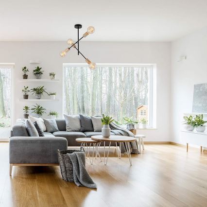 Briloner 2856-045 - Висящ полилей NATURE 4xE27/60W/230V
