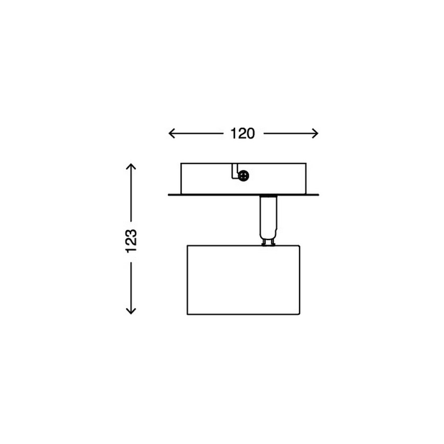 Briloner 2857-016 - Спот аплик SPOT 1xGU10/40W/230V бял