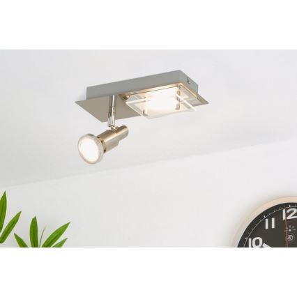 Briloner 2879-022 - LED Лампа за таван COMBINATA 1xGU10/3W + LED/5W/230V