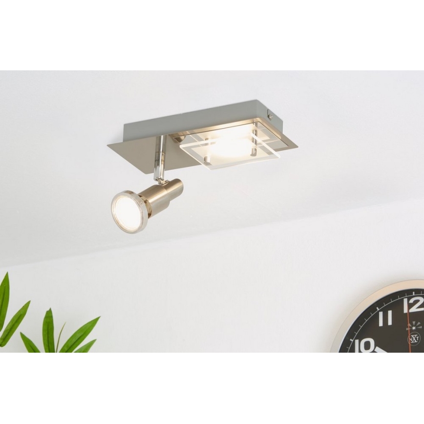 Briloner 2879-022 - LED Лампа за таван COMBINATA 1xGU10/3W + LED/5W/230V