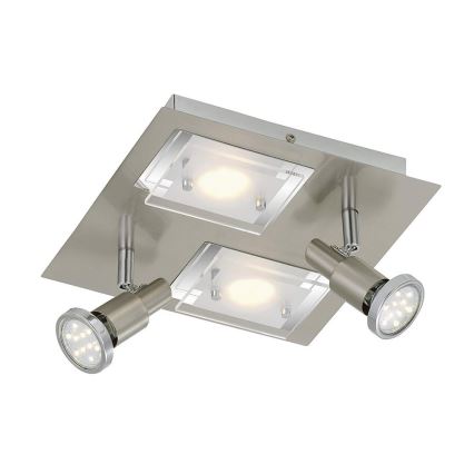 Briloner 2879-042 - LED Лампа за таван COMBINATA 2xGU10/3W + 2xLED/5W/230V