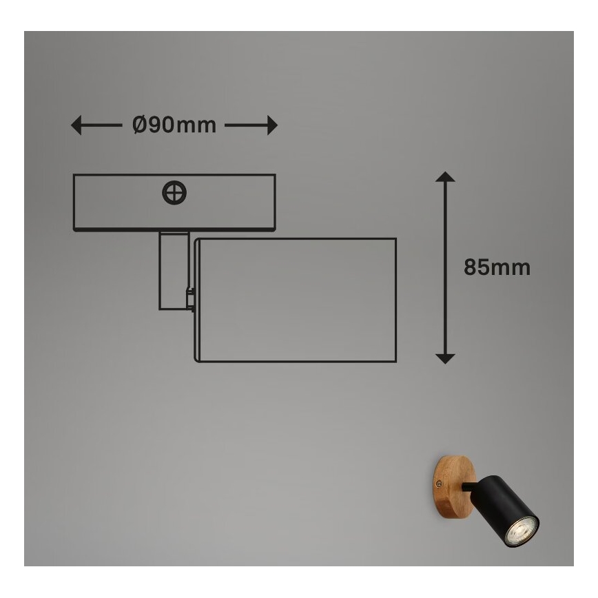 Briloner 2922-015 - Спот аплик SPOT 1xGU10/9W/230V