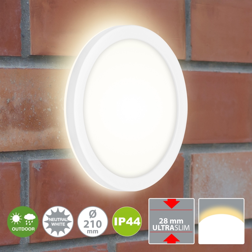 Briloner 3008-016 - LED Лампа LED/8W/230V Ø 21 см бели IP44