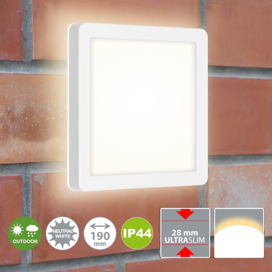 Briloner 3010-016 - LED Лампа LED/8W/230V 19x19 см бяла IP44