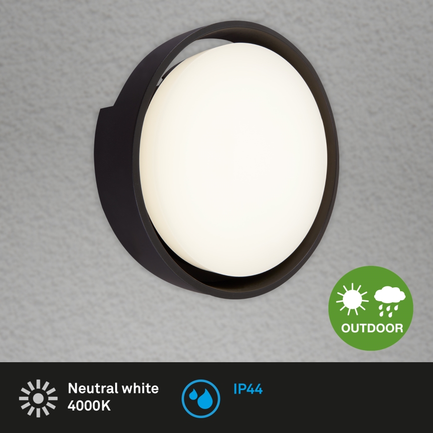 Briloner 3019-015 - LED Екстериорен аплик GENUA LED/18W/230V IP44 черен