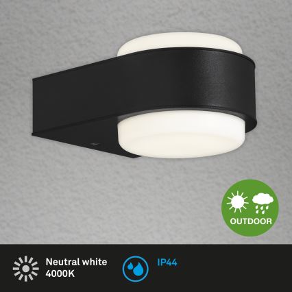 Briloner 3035-015 - LED Екстериорен аплик HANAU LED/6,5W/230V IP44 черен