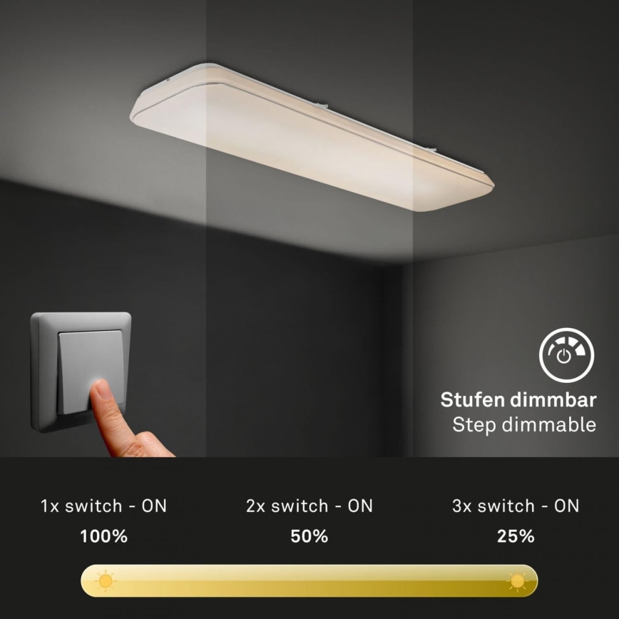 Briloner 3042-016 - LED Димируем плафон RUPA LED/48W/230V