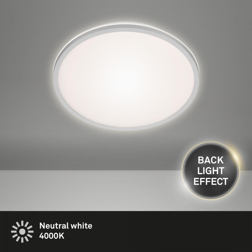 Briloner 3046-014 - LED Плафониера LED/15W/230V 4000K Ø 28 см сребрист