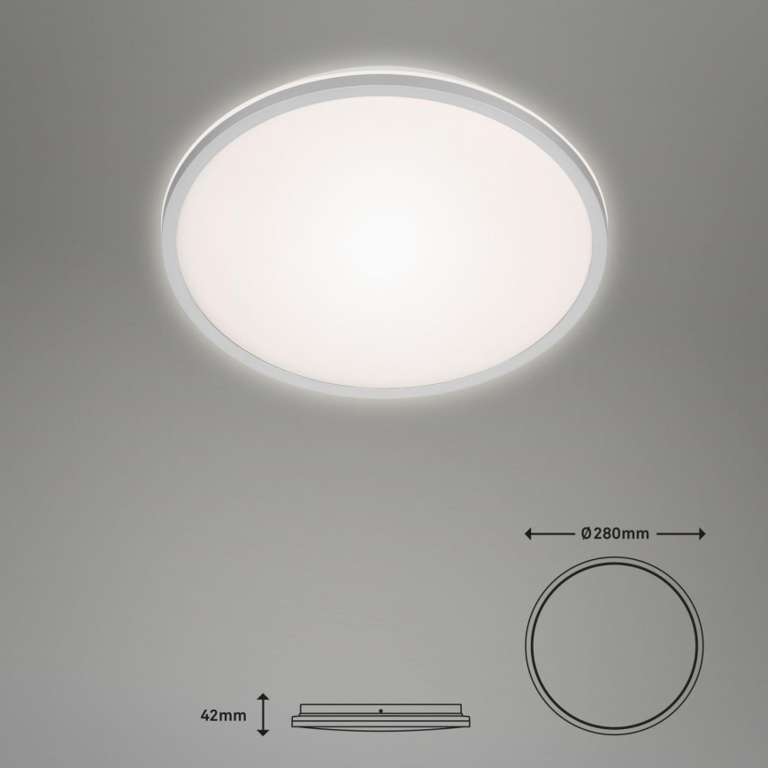 Briloner 3046-014 - LED Плафониера LED/15W/230V 4000K Ø 28 см сребрист