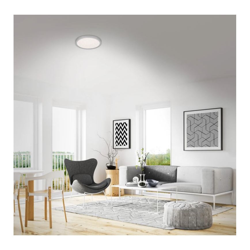 Briloner 3048-014 - LED Плафон RUNA LED/18W/230V сребрист