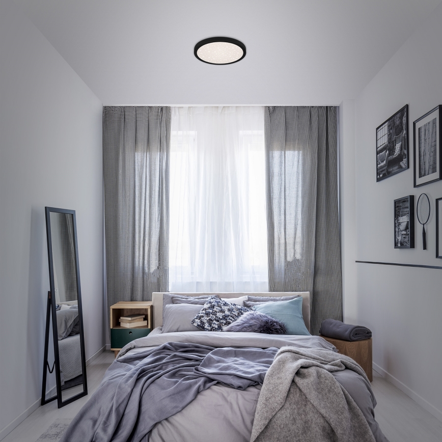 Briloner 3048-015 - LED Плафон RUNA LED/18W/230V черен