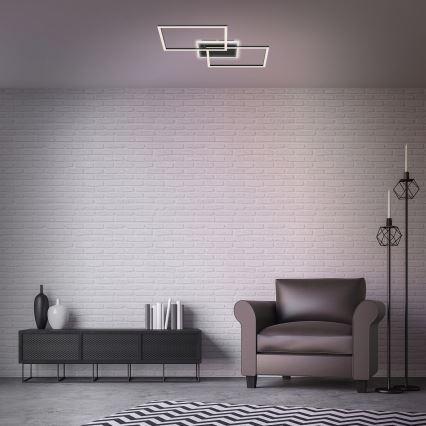 Briloner 3049-015 - LED Димируем плафон FRAME LED/40W/230V + дистанционно управление