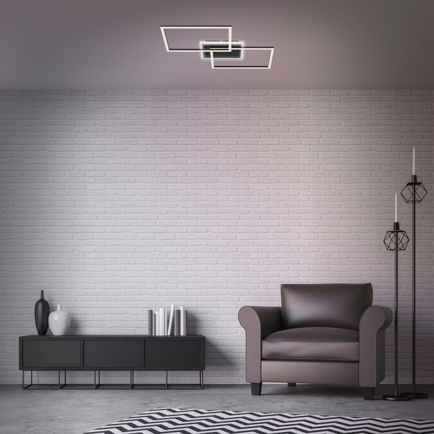 Briloner 3049-015 - LED Димируем плафон FRAME LED/40W/230V + дистанционно управление