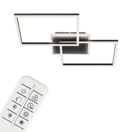 Briloner 3049-015 - LED Димируем плафон FRAME LED/40W/230V + дистанционно управление