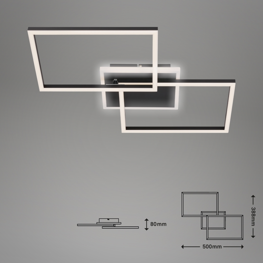 Briloner 3049-015 - LED Димируем плафон FRAME LED/40W/230V + дистанционно управление