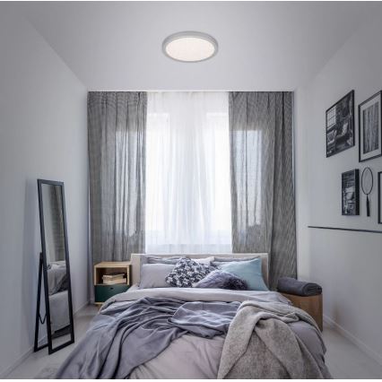 Briloner 3071-014 - LED Плафониера RUNA LED/24W/230V сребрист