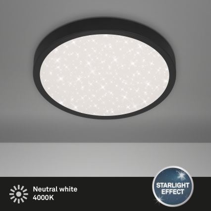 Briloner 3071-015 - LED Плафониера RUNA LED/24W/230V черен
