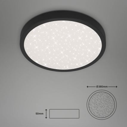 Briloner 3071-015 - LED Плафониера RUNA LED/24W/230V черен