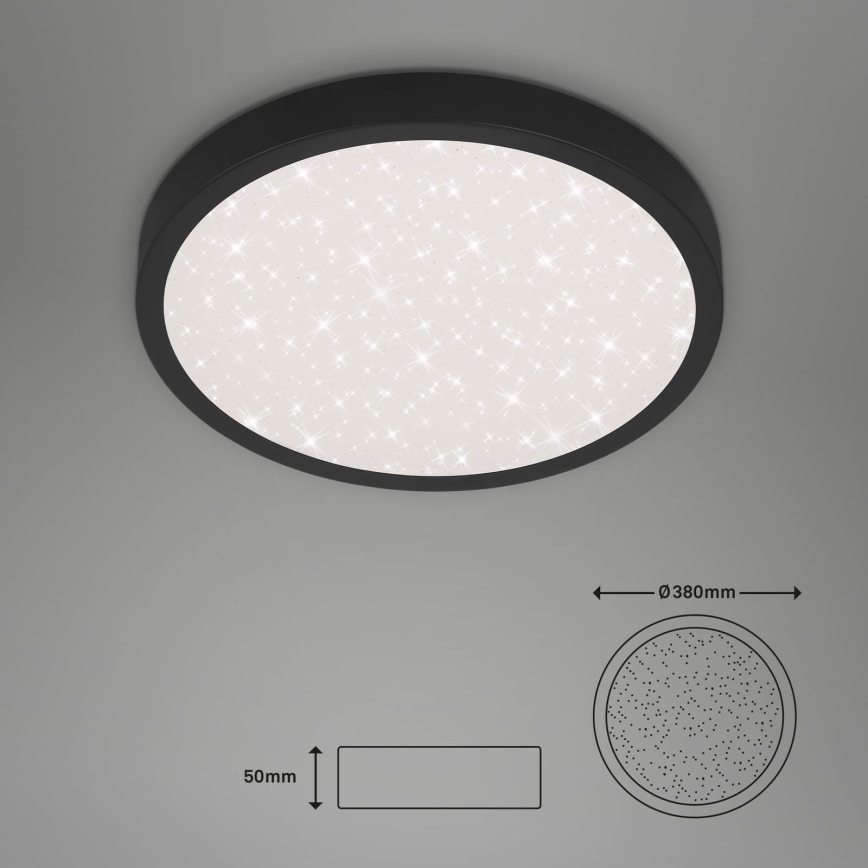 Briloner 3071-015 - LED Плафониера RUNA LED/24W/230V черен