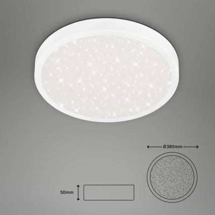 Briloner 3071-016 - LED Плафониера RUNA LED/24W/230V 4000K Ø 38 см бял