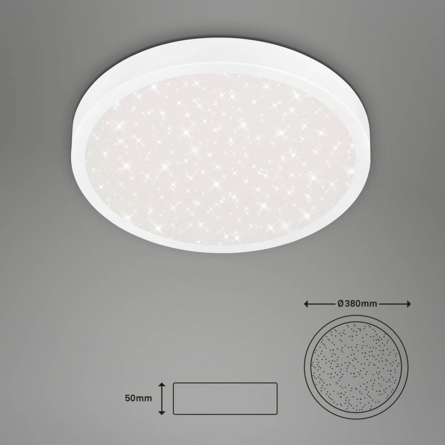Briloner 3071-016 - LED Плафониера RUNA LED/24W/230V 4000K Ø 38 см бял