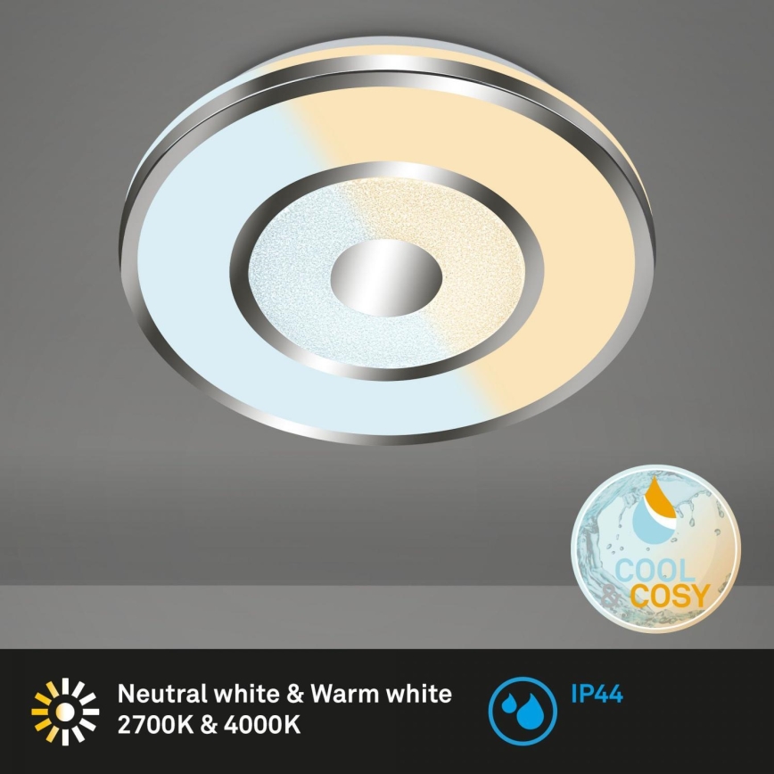 Briloner 3083-018 - LED Димируем плафон за баня COOL&COSY LED/24W/230V IP44