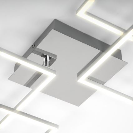 Briloner 3091-018 - LED Димируем плафон FRAME LED/30W/230V лъскав хром