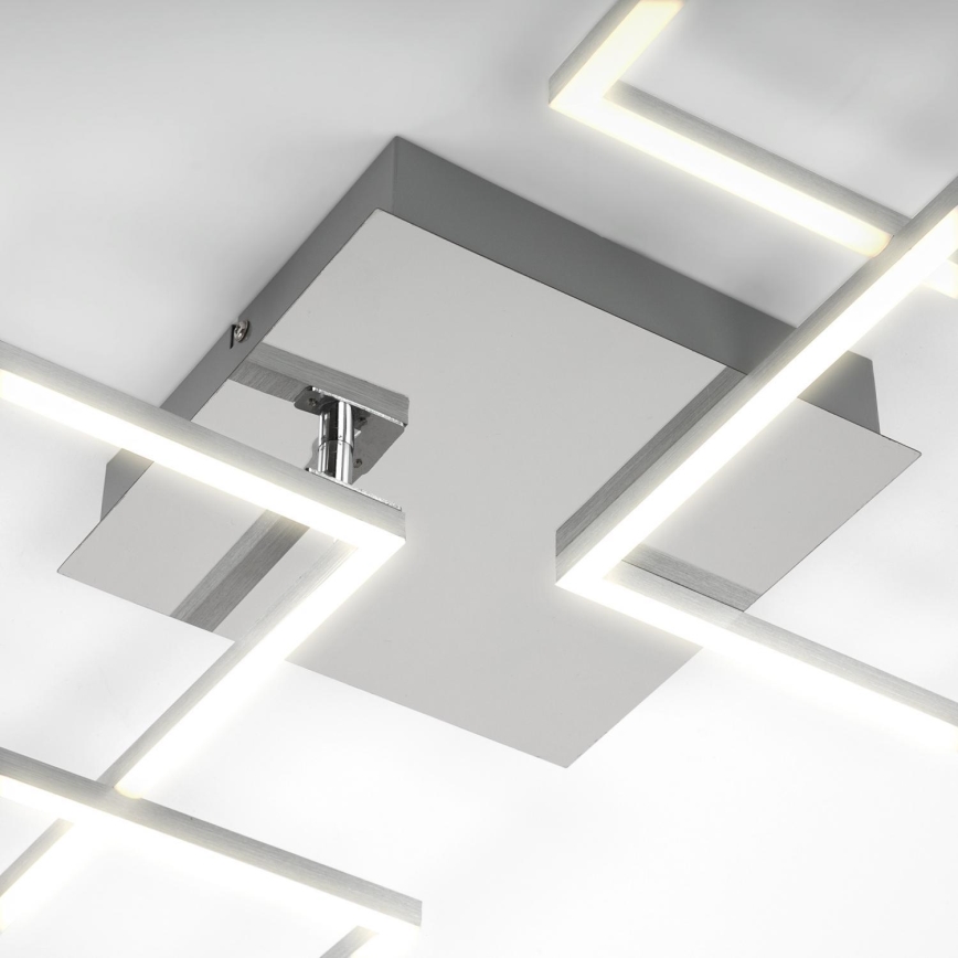 Briloner 3091-018 - LED Димируем плафон FRAME LED/30W/230V лъскав хром