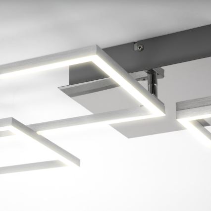 Briloner 3091-018 - LED Димируем плафон FRAME LED/30W/230V лъскав хром