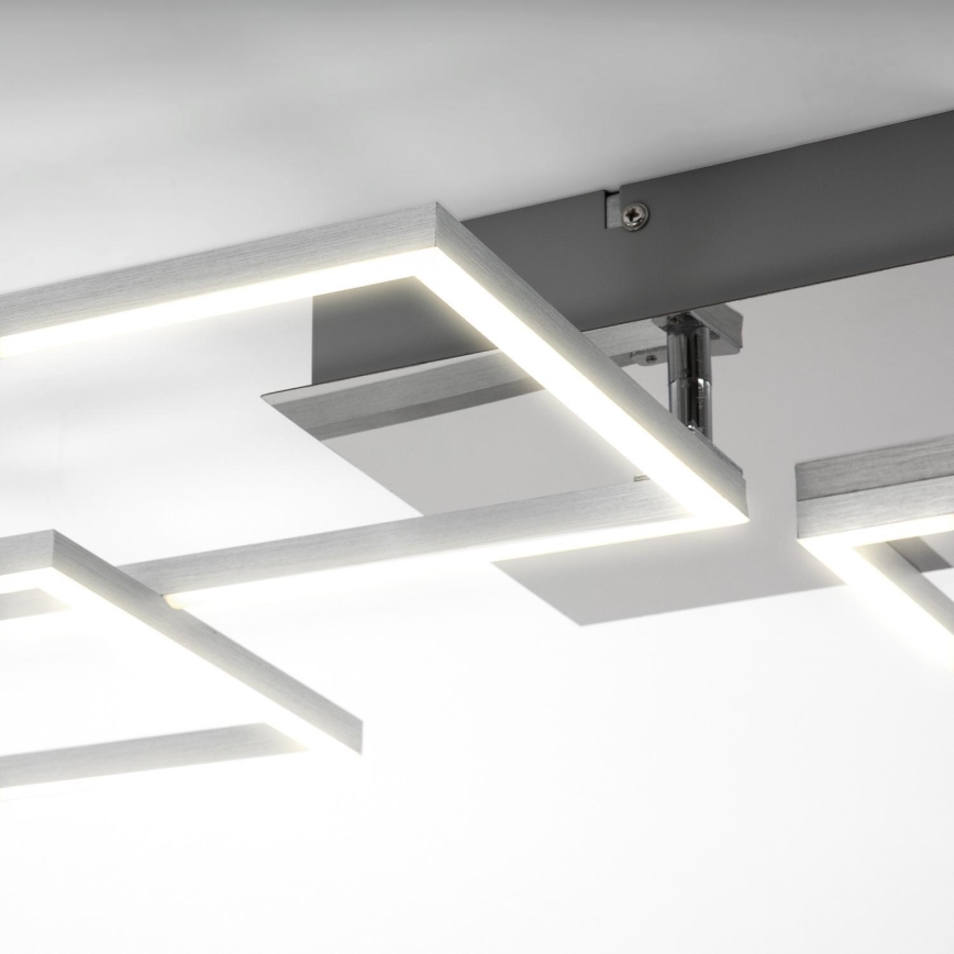Briloner 3091-018 - LED Димируем плафон FRAME LED/30W/230V лъскав хром
